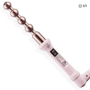 L’ange Le Perlé Bubble Curling Wand in Blush Model HT0158B